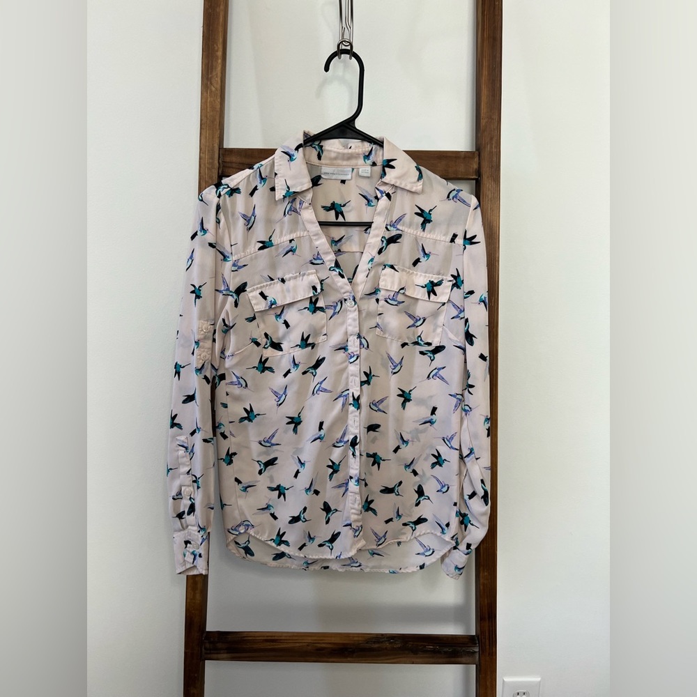 NY&Company hummingbird blouse